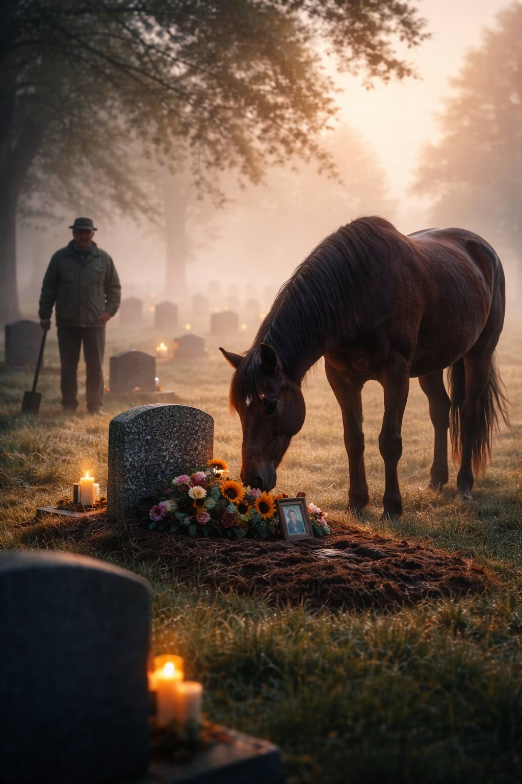 Every Morning the Horse Walked to the Same Grave — Until One Day the Caretaker Followed&nbsp;It.